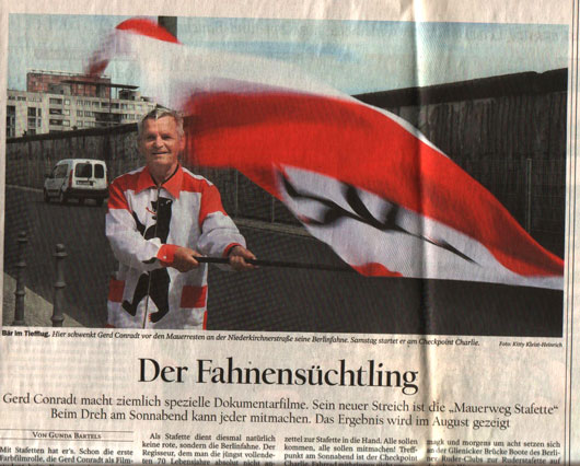 Mauerwegstafette Tagesspiegel